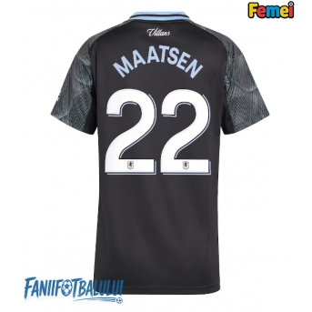 Aston Villa Ian Maatsen #22 Tricou Fotbal Replică 2025-26 Femei Deplasare